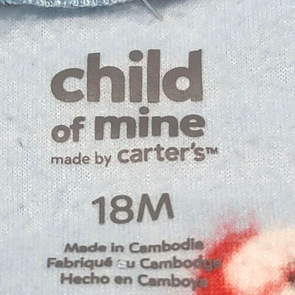 Carter's baby boys full zip fleece footie one piece Size 18M Pajama - Picture 4 of 5